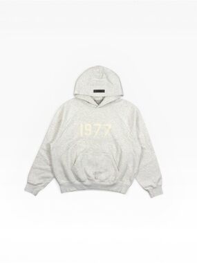 Fear of God ESSENTIALS 1977 Light Oatmeal Hoodie Size L NWT